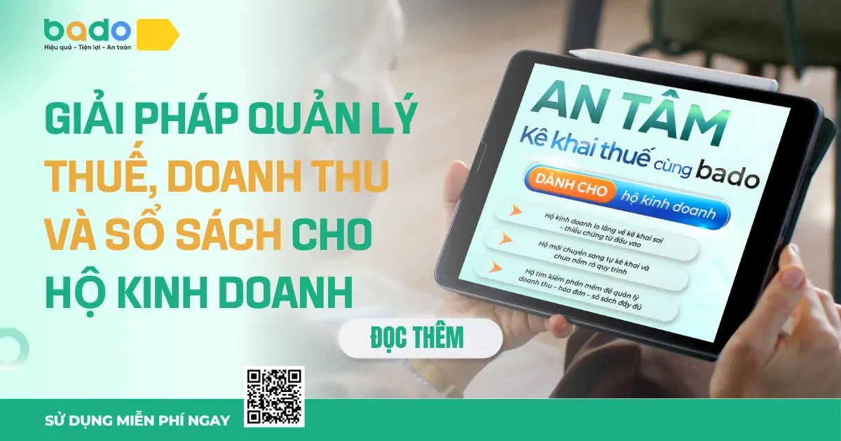 Giải pháp quản lý thuế, doanh thu và sổ sách cho hộ kinh doanh